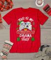 This Is My Christmas Pajama Santa Hat Gamer Video Games T-Shirt