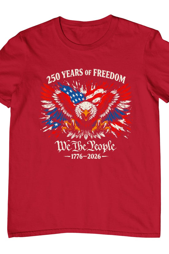 1776-2026 250th Anniversary Usa 250 Years Of Freedom Eagle T-Shirt