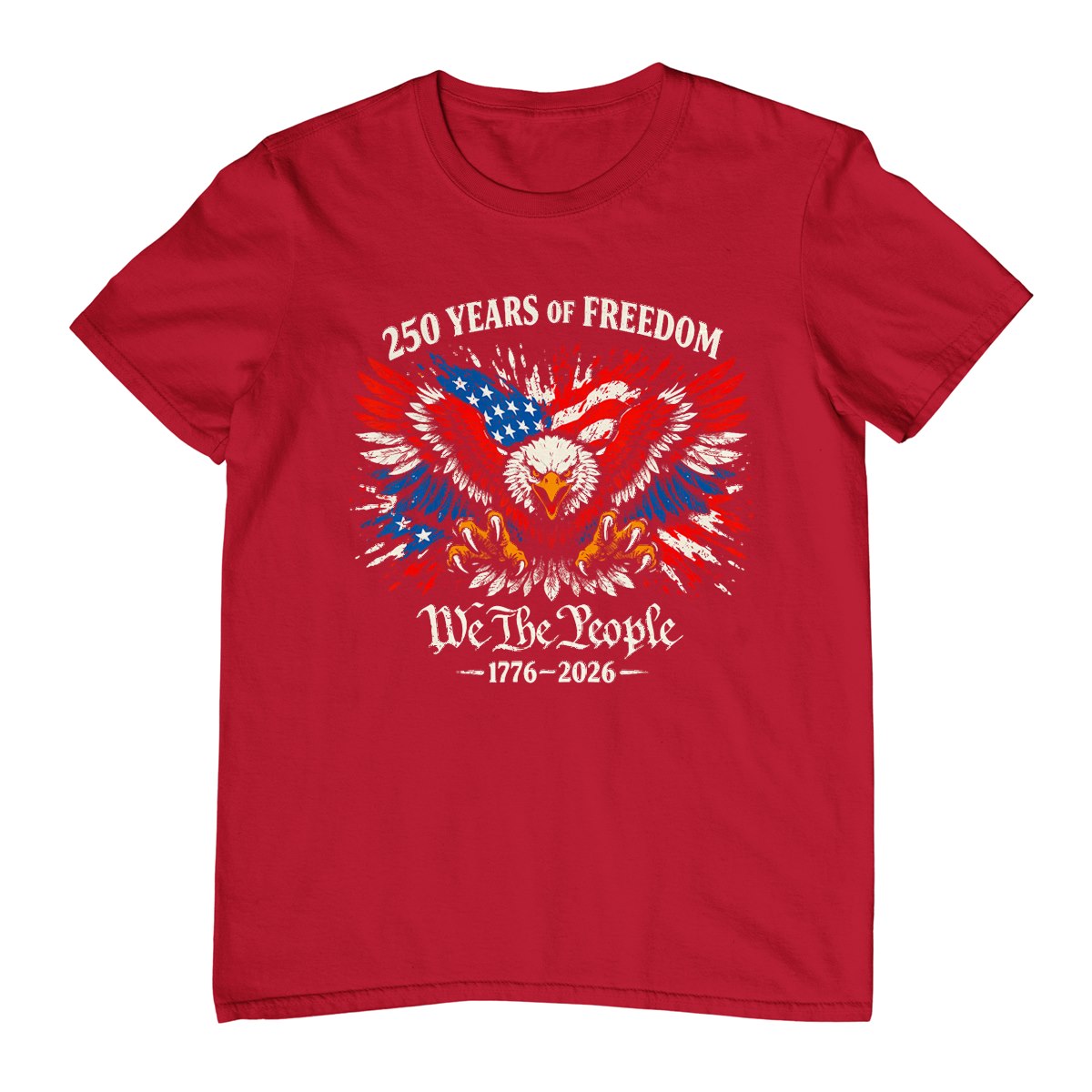 1776-2026 250th Anniversary Usa 250 Years Of Freedom Eagle T-Shirt