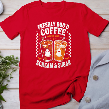 Halloween Freshly Boo'd Coffee Lover Vintage Halloween T-Shirt