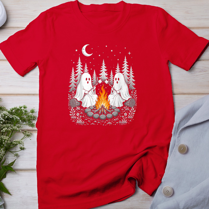 Ghost Camping Halloween Spooky Season Camper Men Women Kids T-Shirt