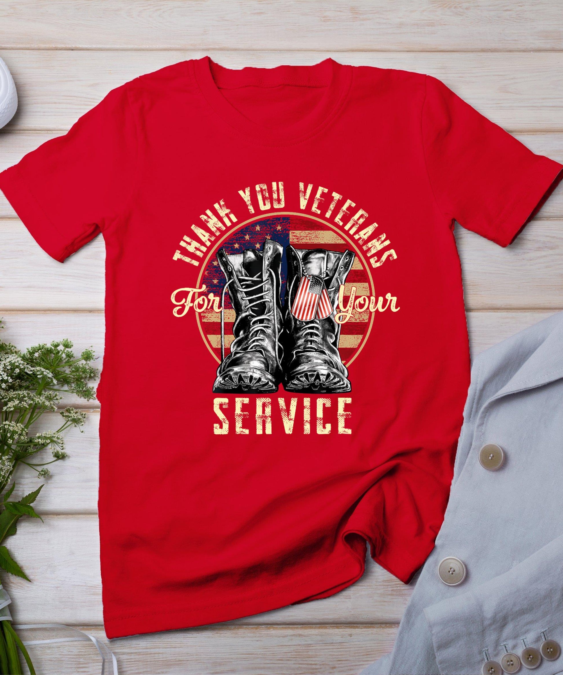 Thank You Veterans For Your Service Veterans Day T-Shirt