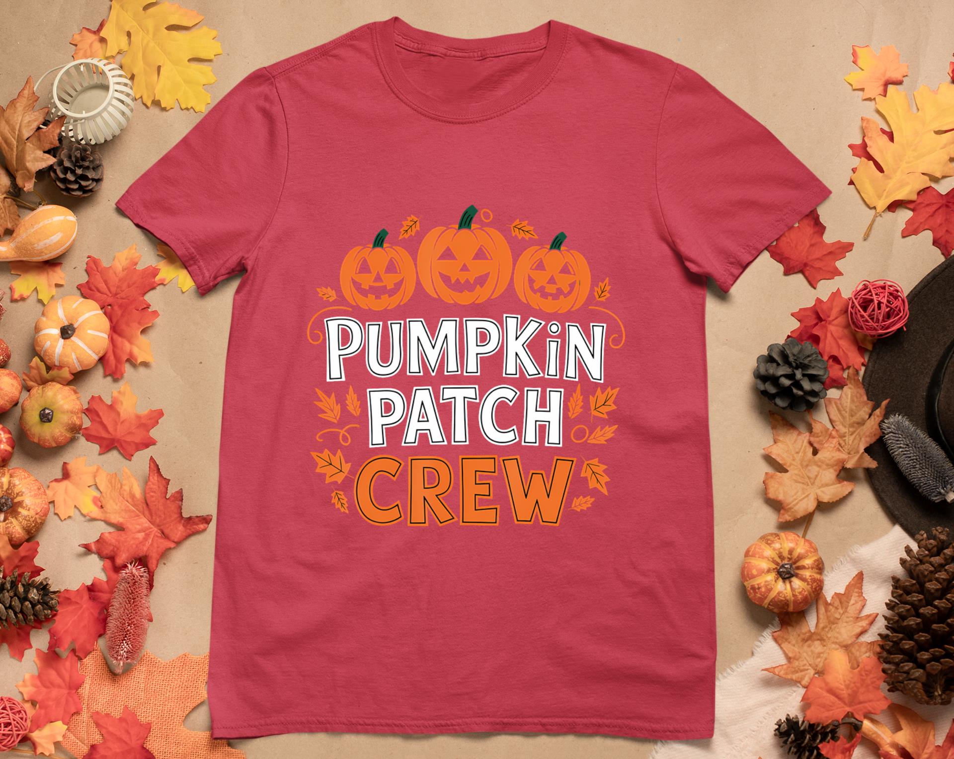 Pumpkin Patch Crew Funny Pumpkin Patch Squad Thanksgiving T-Shirt