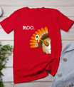 Turkey Moo Funny Thanksgiving T-Shirt