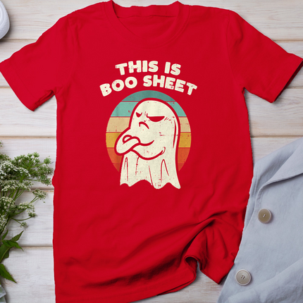 This Is Boo Sheet Ghost Retro Halloween 2026 Gift Men Women T-Shirt