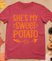 Thanksgiving Matching Couples She's My Sweet Potato I Yam T-Shirt