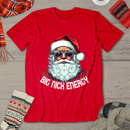 Big Nick Energy Funny Santa Christmas T-Shirt