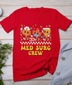 Med Surg Crew Pumpkin Pie Fall Leaf Thanksgiving Nurse Retro T-Shirt