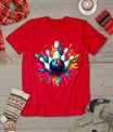 Colorful Bowling Game Day Bowling Cute Colorsplash Ball T-Shirt