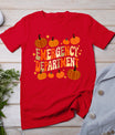 Funny Er Nurse Thanksgiving Emergency Dept Groovy T-Shirt