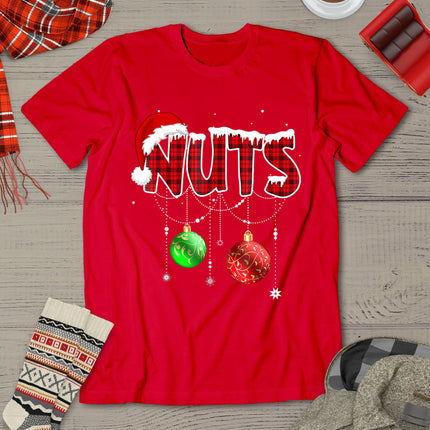 Chest Nuts Funny Matching Chestnuts Christmas Couples Nuts T-Shirt