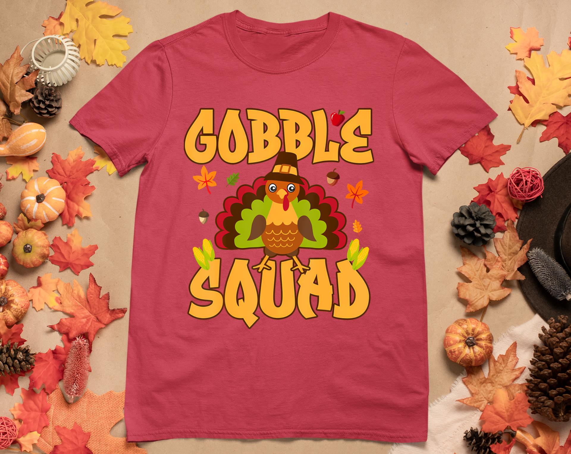 Gobble Squad Turkey Design - Gobble Squad T-Shirt