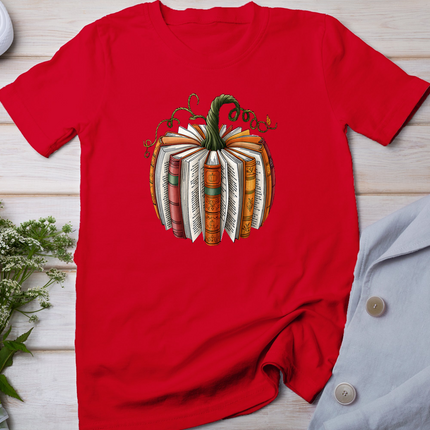 Retro Funny Fall Book Pumpkin Witch Bookworms Librarians T-Shirt