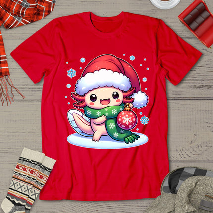 Santa Axolotl Funny Cute Xmas Funny Christmas T-Shirt