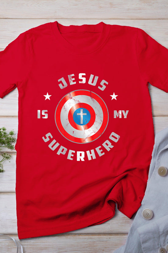 Jesus Is My Superhero Fun Christian Religious T-Shirt