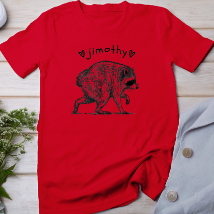 Jimothy Cute Viral Short Spined Racoon T-Shirt