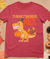 Turkeysaurus Rex Dab Turkey Dino Toddler Boys Thanksgiving T-Shirt