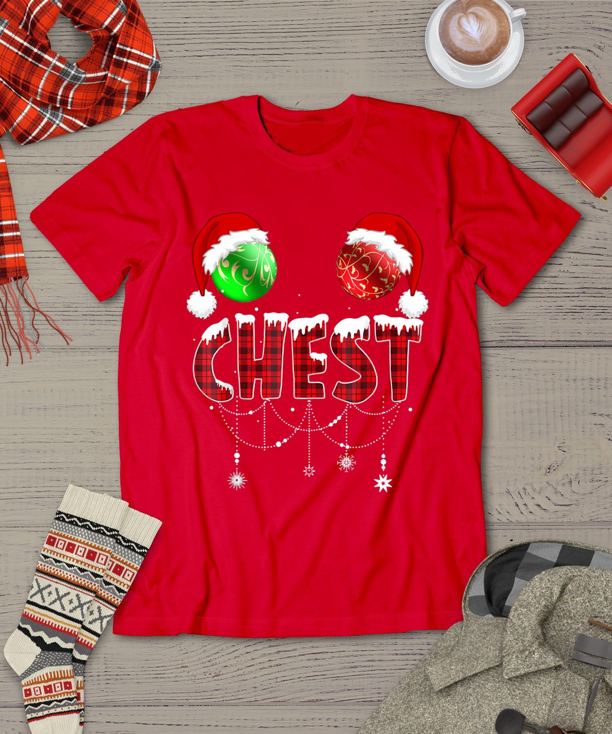 Chest Nuts Christmas Shirt Funny Matching Couple Chestnuts T-Shirt