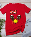 Cute Turkey Face Ribbon Thanksgiving Kid Toddler Girls Women T-Shirt