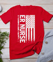 Er Nurse Distressed American Flag Emergency Room Rn Gift T-Shirt