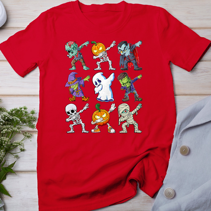 Dabbing Halloween Boys Skeleton Zombie Scary Pumpkin Mummy T-Shirt