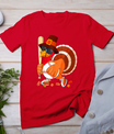 Turkey Playing Baseball Thanksgiving T-Shirt