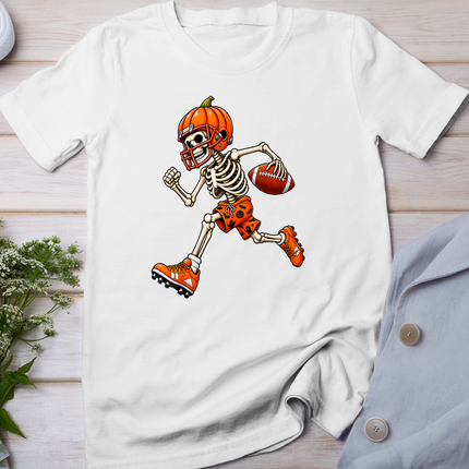 Funny Skeleton Football Halloween Costume for Men Boys Kids T-Shirt