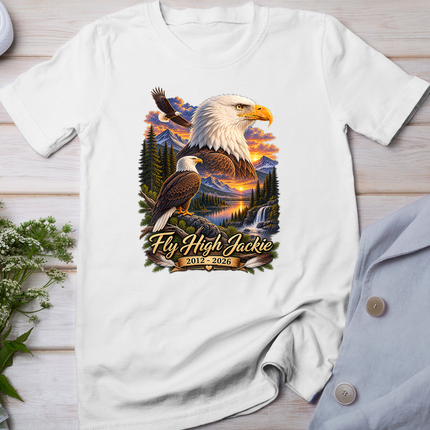 Fly High Jackie, Jackie and Shadow Bald Eagle T-Shirt