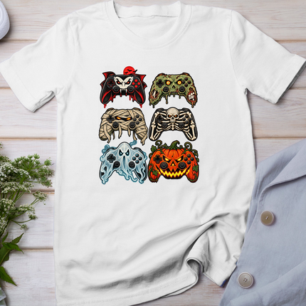 Gaming Controller Halloween Video Games Spooky Gamer Funny T-Shirt