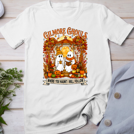 Gilmore Ghouls Where You Haunt I Will Follow Ghost Halloween T-Shirt