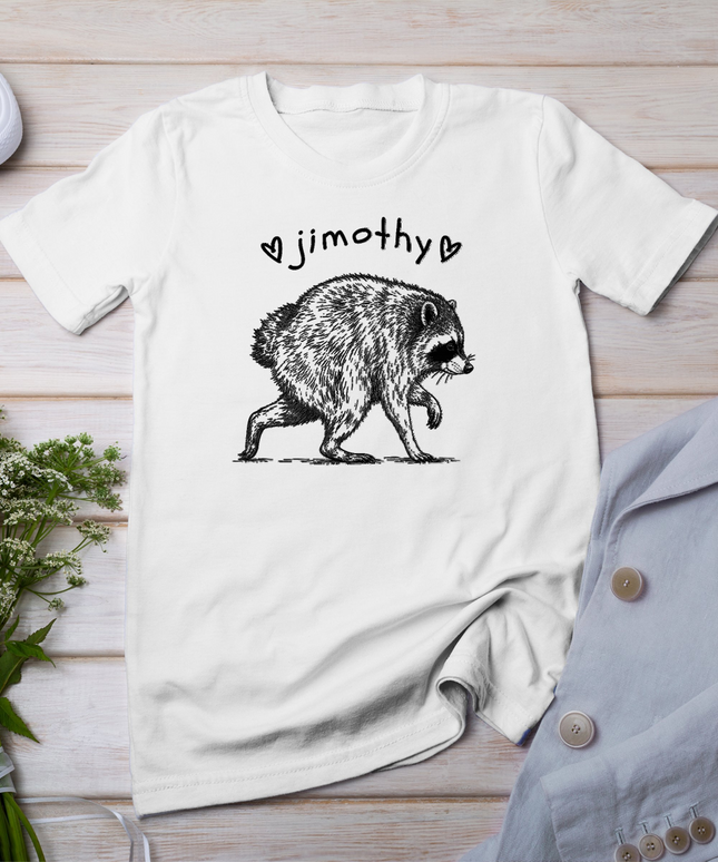 Jimothy Cute Viral Short Spined Racoon T-Shirt